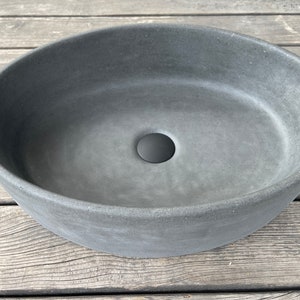 UB12 Betonwaschtisch Oval Straight Graphite