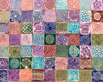 KK Azulejos de cerámica de colores, mezcla 100piezas - 1m2