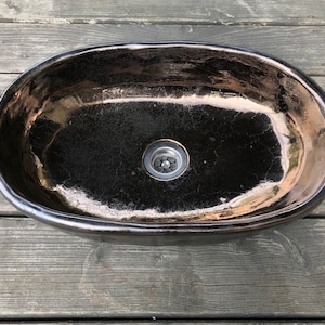 UM53 Lavabo ovalado, lavabo hecho a mano.