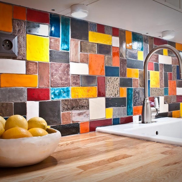 KG1 Tetris ceramic tiles. A colorful mix - set of 0.25 m2 - 2,68 sq.ft