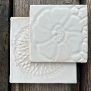 SAMPLE SET White tiles 15x15cm - 3pcs