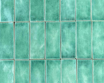 CEG SAMPLE SET Green brick tiles - 20pcs.