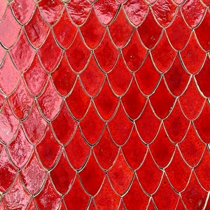 Dragon scales ceramic tiles - 165pcs - 1m2 = 10,76 sq.ft