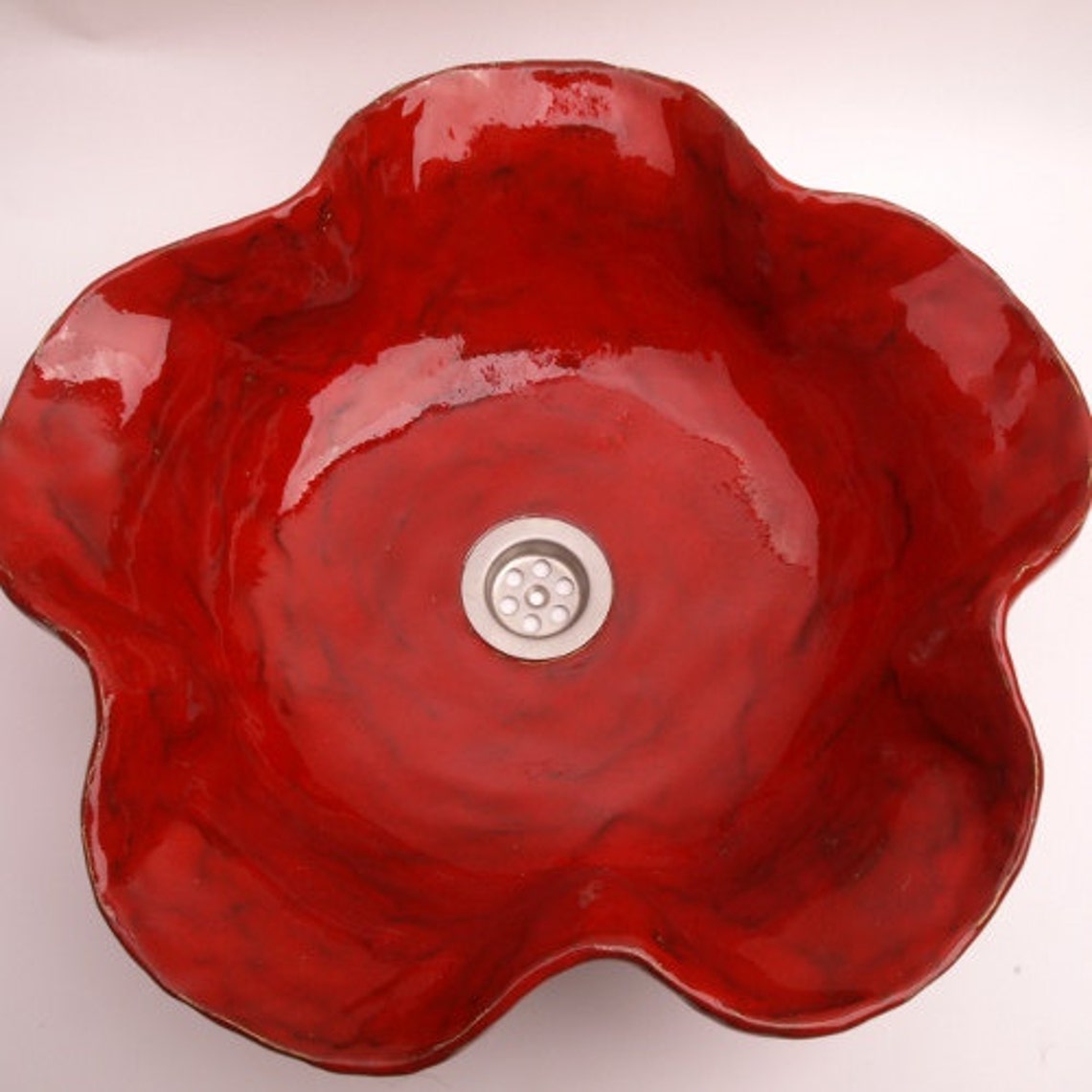 Bathroom Ceramic Sink Flower Sink Hand Made Sink by Etsy