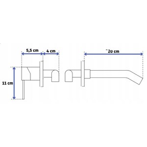 UB7 Gray Concrete Oval Sink Black Tap Black Drain Plug image 3