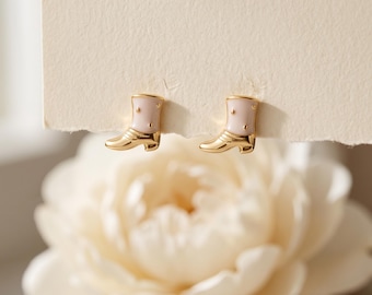 925 sterlingzilveren cowboylaarzen oorknopjes westernlaarsontwerp sierlijk minimalistisch schattig alledaagse sieraden Cadeau voor haar