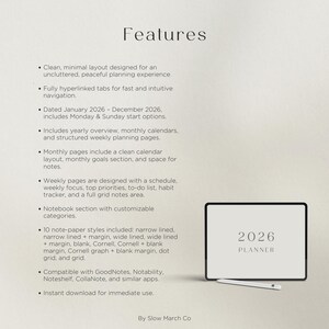 2026 Digital Planner - Hyperlinked Yearly Monthly Weekly Layout ...