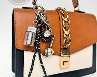 Coffee Aroma Keychain with Real Beans • Barista Gift • Portafilter Bag Charm