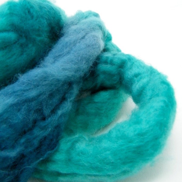 Cashmere Spinning Fiber- Pure Cashmere Teal, Turquoise, 35g 1407