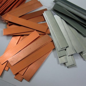 4 Aluminum Stamping Blanks, (4 1/4" x 1 1/2")