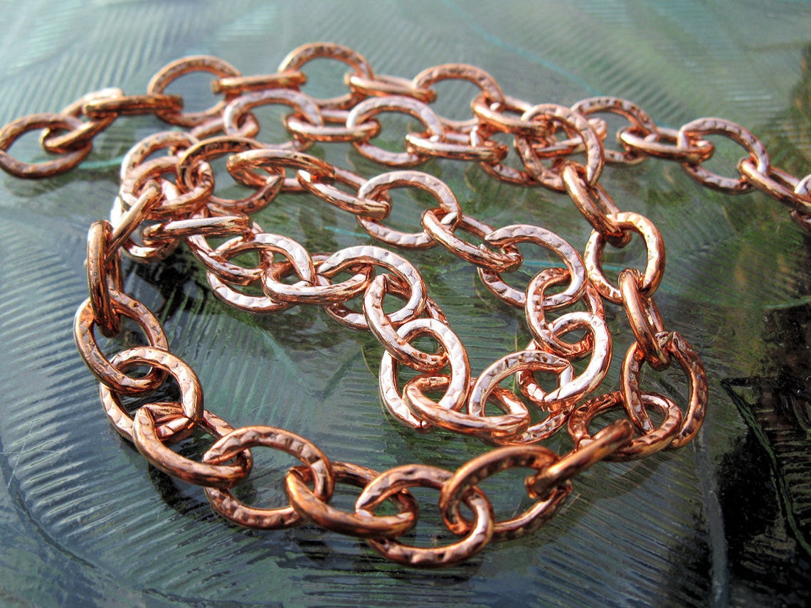 Large Link COPPER CHAIN Solid Copper Bulk Chain No Clasp 6 Etsy