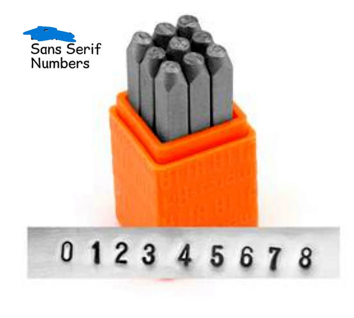 ImpressArt® Basic Denim Daze Number Stamps, 3mm
