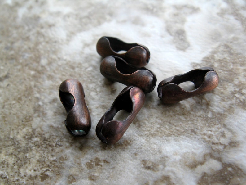 BALL CHAIN CONNECTORS 6 for Copper Ball Chain 4.5mm Etsy