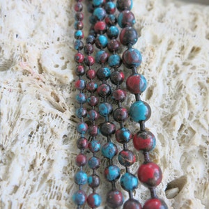 3.2mm COPPER Ball Chain, SONORA SUNRISE Patina , Hand Applied Patina, by the Inch, 6 to 36 image 3