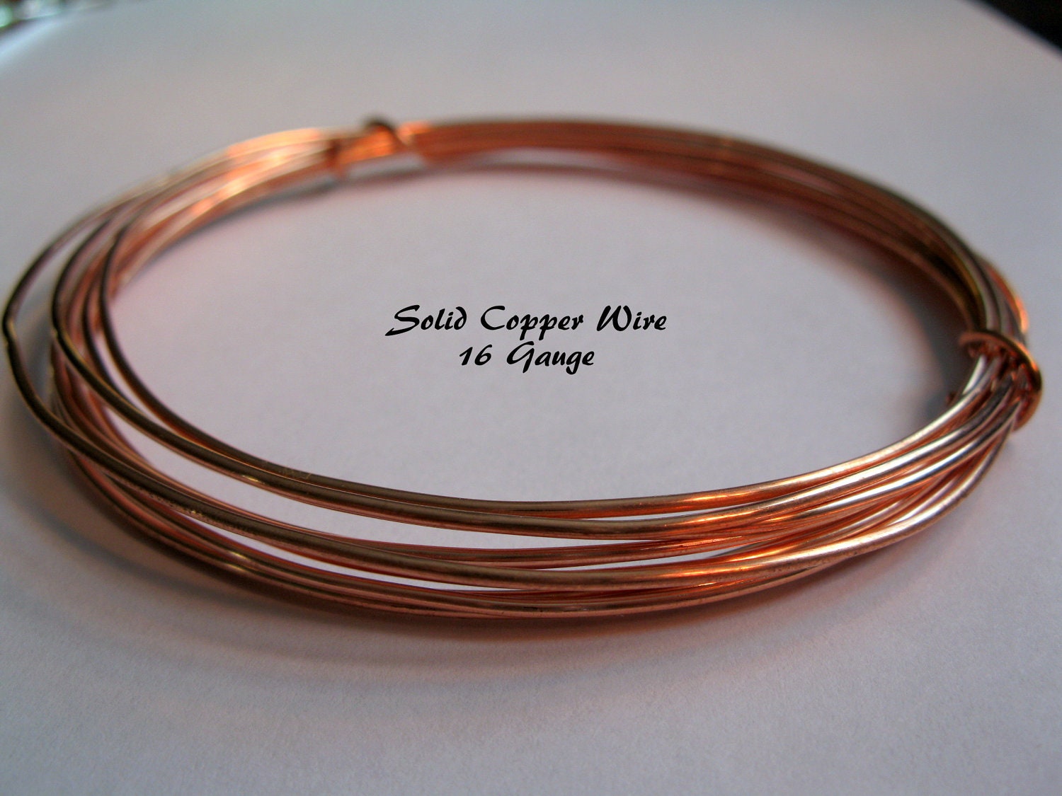 SOLID COPPER WIRE 16 Gauge, 10 Feet, Bright or Oxidized, Ready to Ship 