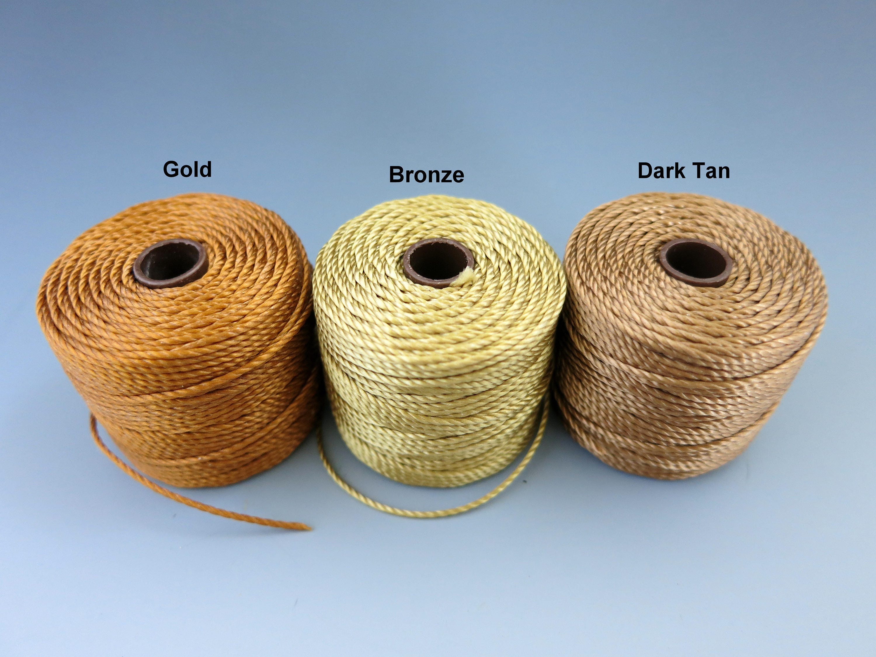 Nylon cord, large spool, golden sand, 1,5-2mm, 90m