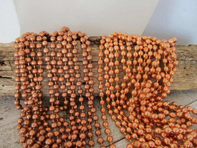 Copper Ball Chain 4.5mm Balls 1 Ft to 20 Ft. Bulk Chain Etsy