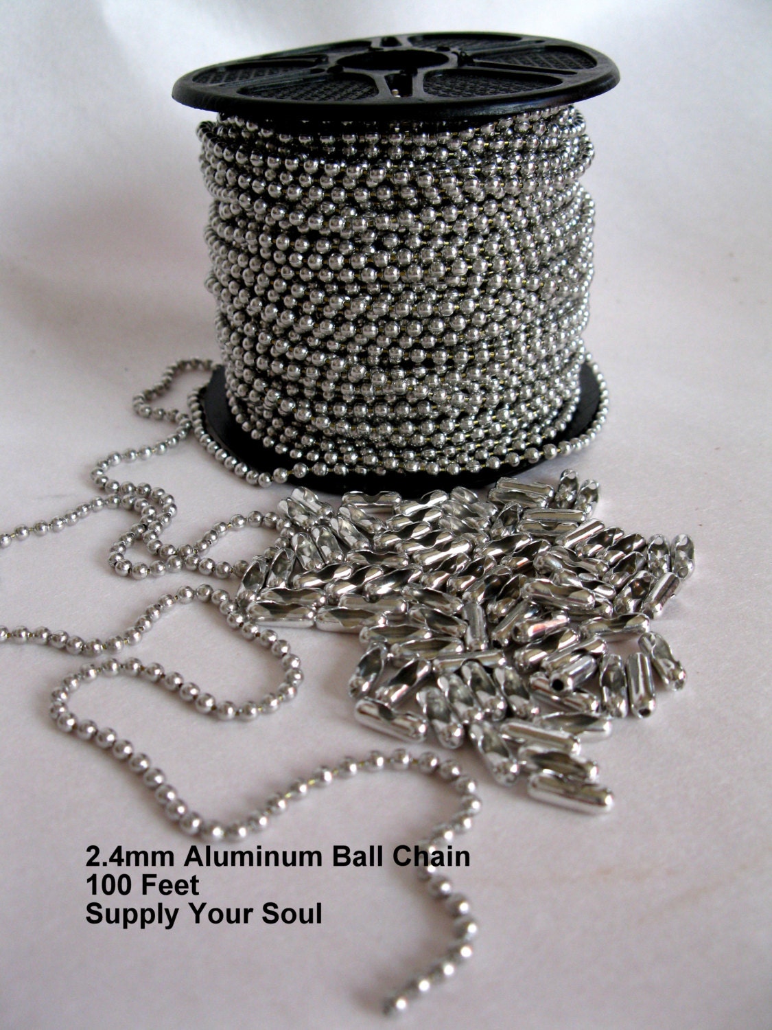 Ball Chain Bulk Craft Spool 30 100 Feet Antique Copper Color 3.2mm Ball