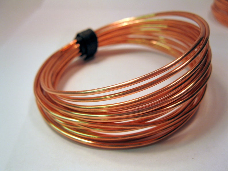 SOLID COPPER WIRE 14 Gauge 10 Feet Bright or Hand Oxidized Etsy