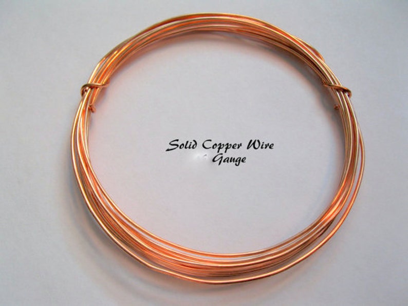 18 Gauge SOLID COPPER WIRE 10 Feet Coiled Copper Wire Great Etsy