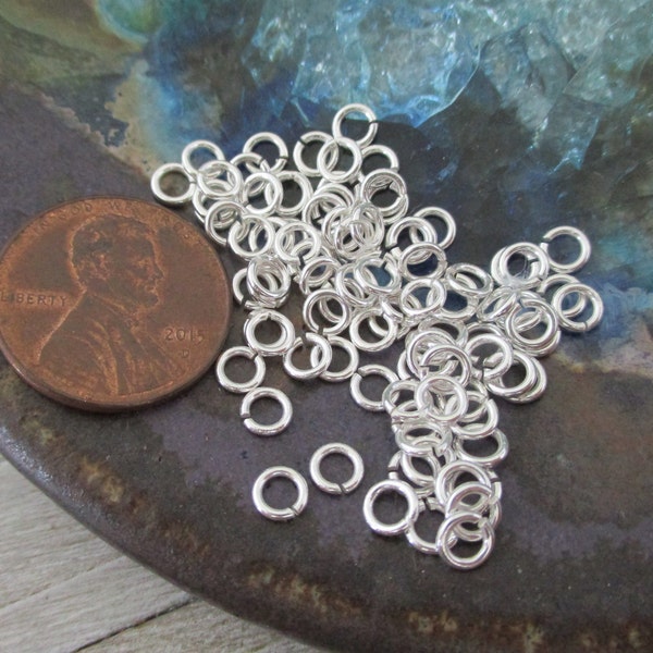 20G 4mm Sterling Silver Jump Rings, 20 Pieces, Open Jumprings, Ready To Ship