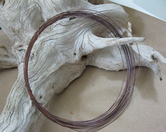 COPPER WIRE 24 Gauge, Hand Oxidized, Choose Length