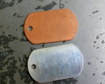 copper dog tag blanks