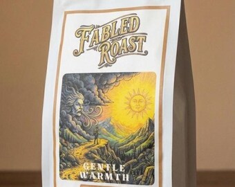 Gentle Warmth Medium Light Roast by Fabled Roast • Cinnamon Orange & Peppermint • Specialty Ground Coffee • Personalized Gift • GW-ML-GR