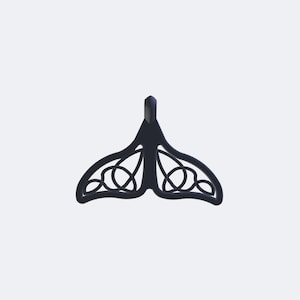 Whale Tail STL, Celtic Knot Dolphin Fluke Pendant for Jewelry Maker, Siren Ocean Charm Prop 3D Print Wearable Digital Download 3D