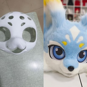 DIY Kemono Mask 3D Print File, Digital Download Furry Head Base, Mascot Mask Pattern, Printable Cosplay Gear, Custom Build Project