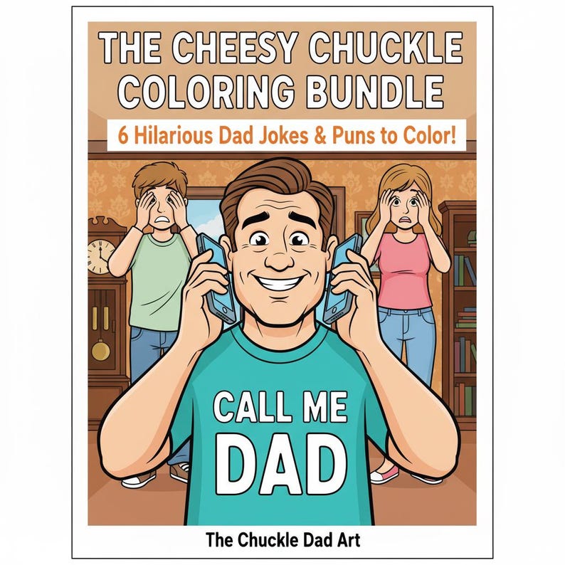Funny Dad Joke Coloring Pages, Thanksgiving Activity (digital Download ...