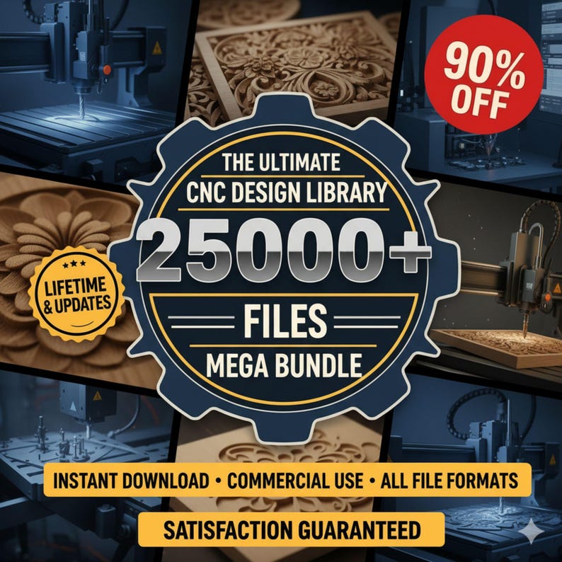 25000+ CNC MEGA Files Bundles Machines, STL File for 3D Cnc Router ...