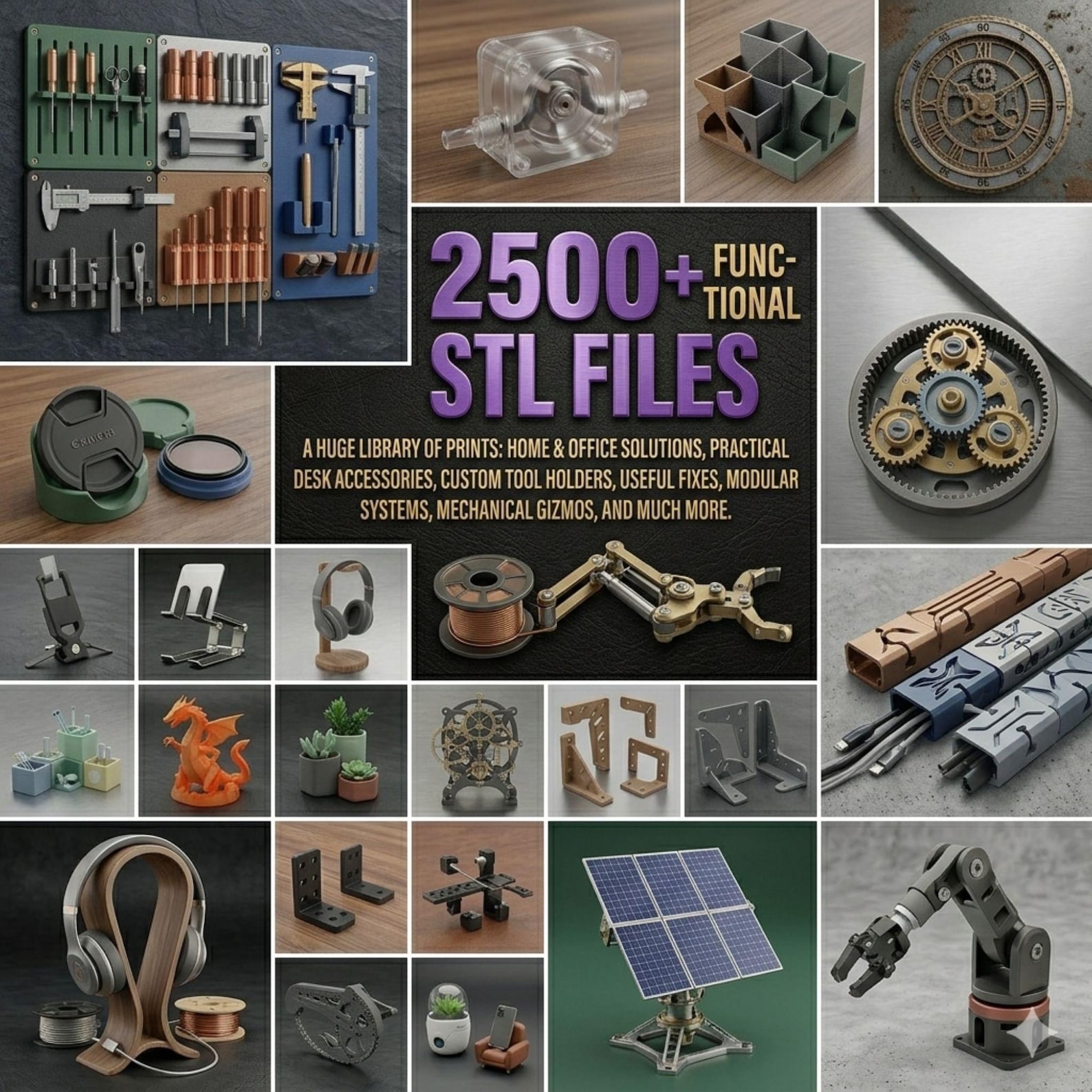 Slt Files 2500+ Functional STL Files, Home & Decor STL Bundle Home Decor, Gadgets ...