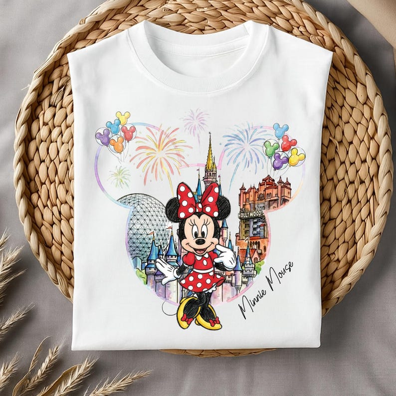 Minnie Mouse Disney-resor png, Disneyland-semester png, Disney Park-familjeresa-present till fan, Minnie Mouse png bild 4