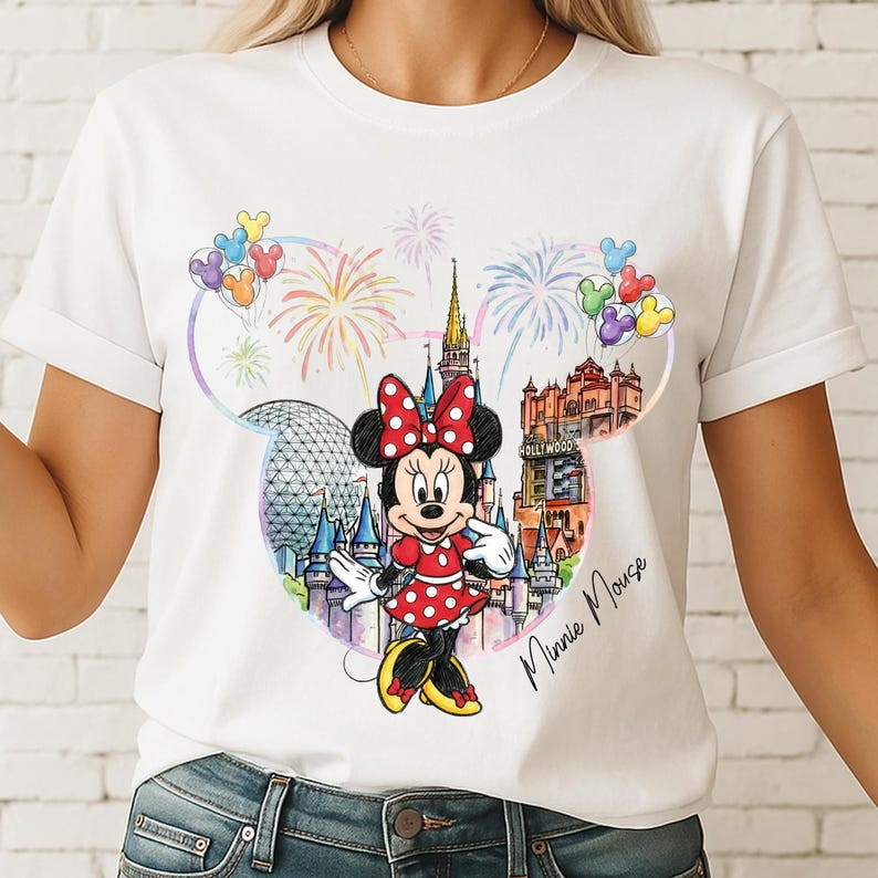Minnie Mouse Disney-resor png, Disneyland-semester png, Disney Park-familjeresa-present till fan, Minnie Mouse png bild 2