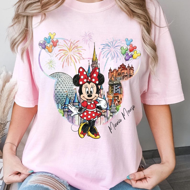 Minnie Mouse Disney-resor png, Disneyland-semester png, Disney Park-familjeresa-present till fan, Minnie Mouse png bild 3