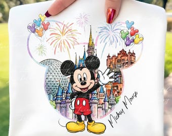 Mickey Mouse Disney-uitstapjes png, Disneyland vakantie png, Disney Park familie-uitstapje cadeau voor fan, Mickey Mouse png