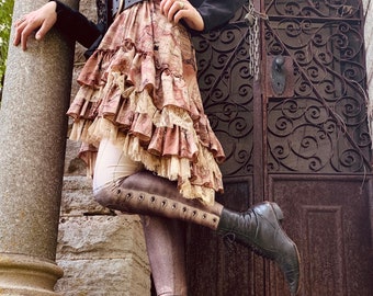 Spat Leggings Victorian Leggings - Sepia - SALOON - leggings vintage victorian gold rush