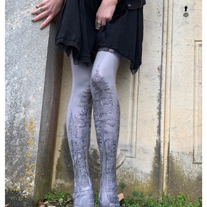 Grey Forest Leggings UFO grey forest tights woods legwear image 5