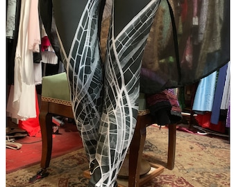 Dark Fairy Xray Wing Leggings BLACK and white tights legwear leggings