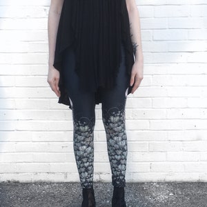 Queen of Wands Leggings , Ivy Leggings, ivy, bottoms, Fox Savant nee Carousel INK Queen Ivy of the Moon Legging image 4