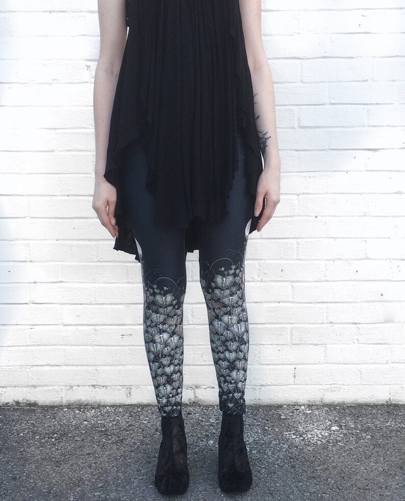 Queen of Wands Leggings , Ivy Leggings, ivy, bottoms, Fox Savant nee Carousel INK Queen Ivy of the Moon Legging image 4