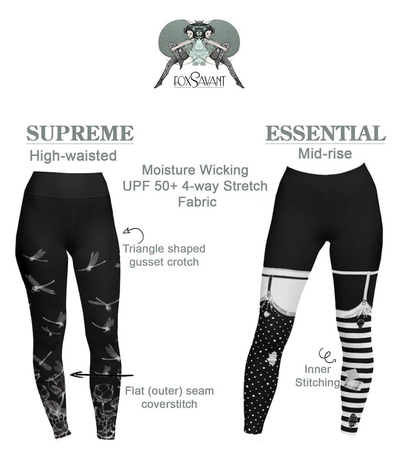 Dark Fairy Xray Wing Leggings BLACK and white tights legwear leggings image 6