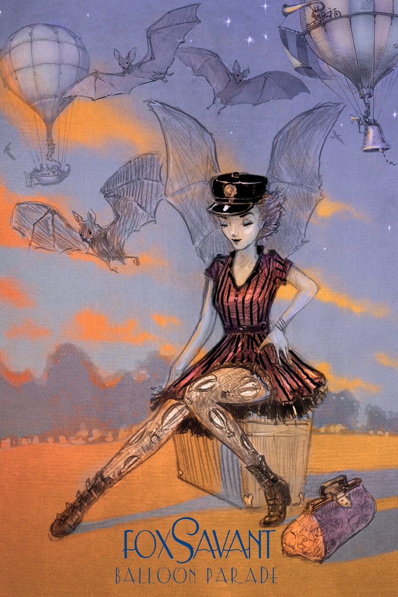 tights Fox Savant nee Carousel INK Leggings bottoms Spilled Tea Hot Air Balloons Printed Leggings Balloon Leggings