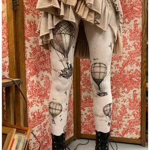 Hot Air Balloons Leggings , tights, bottoms, steampunk Leggings