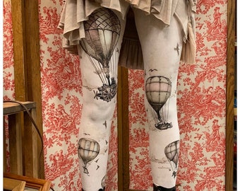 Hot Air Balloons Leggings , tights, bottoms, steampunk Leggings