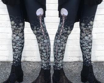 Queen of Wands Leggings , Ivy Leggings, ivy, bottoms, Fox Savant nee Carousel INK Queen Ivy of the Moon Legging