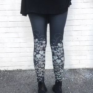 Queen of Wands Leggings , Ivy Leggings, ivy, bottoms, Fox Savant nee Carousel INK Queen Ivy of the Moon Legging image 5