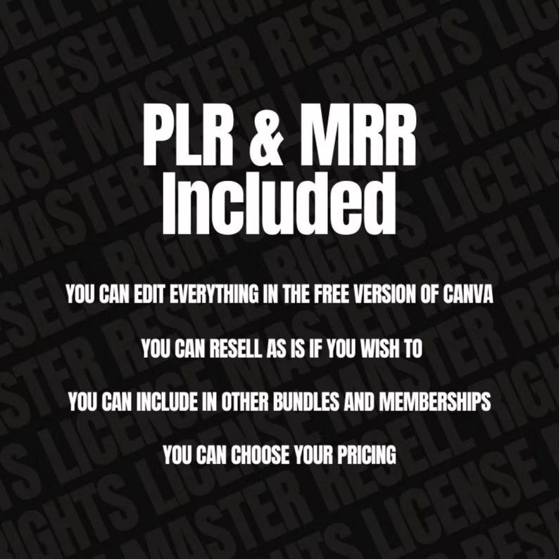The 27 PDF Method Done For You Digital Product Master Resell Rights Make Daily Money Online PLR & MRR Canva Editable Guide image 8