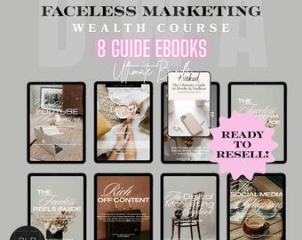 Faceless Marketing Wealth Course PLR & MRR bundle guide DFY Business Vault Blueprint